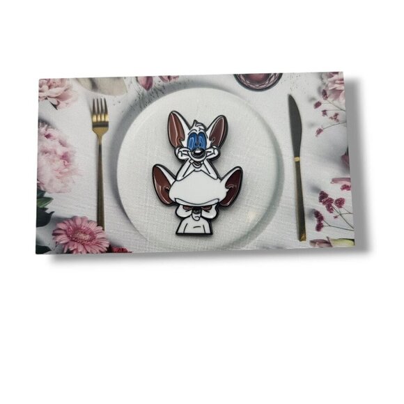 Pinky and the Brain Portrait view Brooch/Pin - Picture 3 of 7